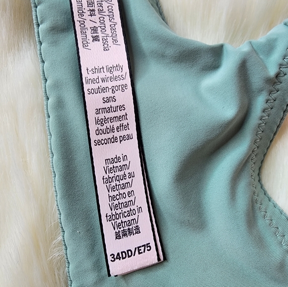 5 for $25: Victoria's Secret THE T-SHIRT Lightly Lined Pointelle Wireless Bra - Picture 7 of 7